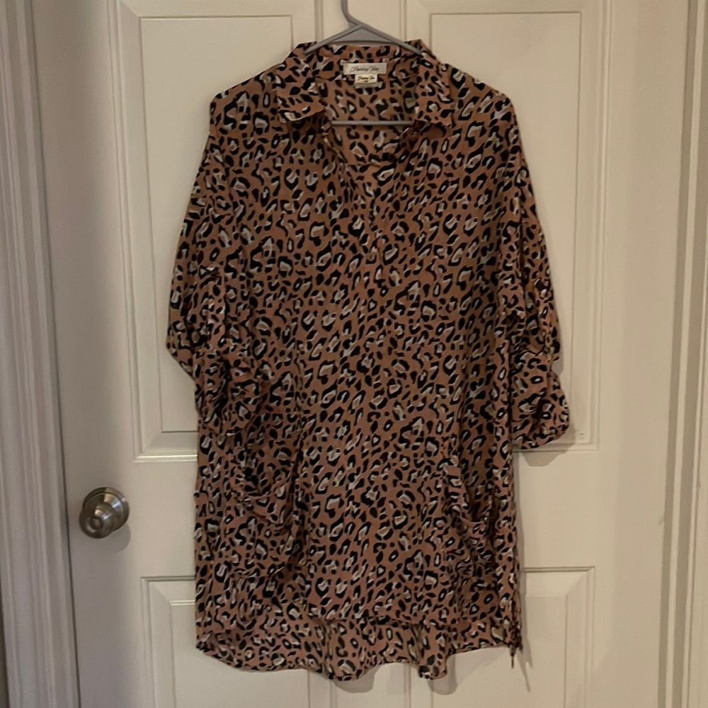 Leopard Print Tunic by Paisley Vine
